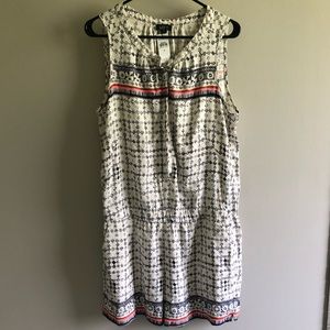 LOFT Linen Aztec Print Romper sz M NWT